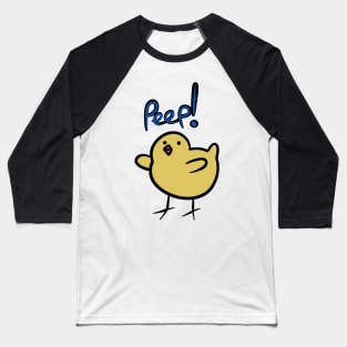 Yellow Chick Peep Baseball T-Shirt